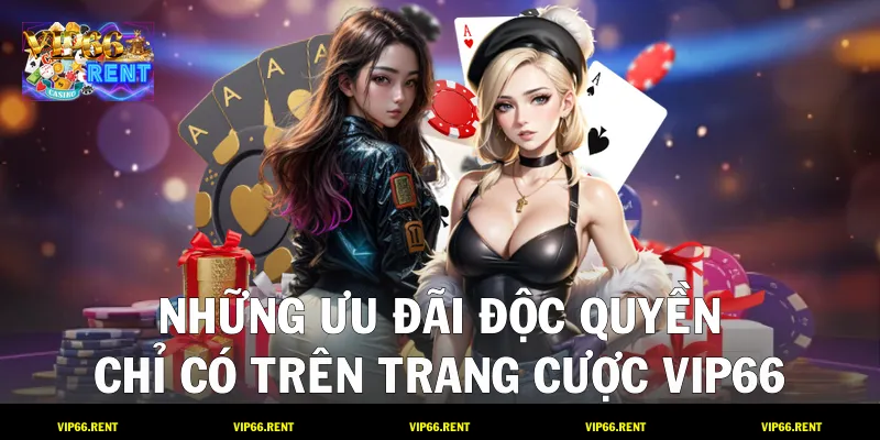 Những ưu đãi độc quyền chỉ có trên trang cược VIP66